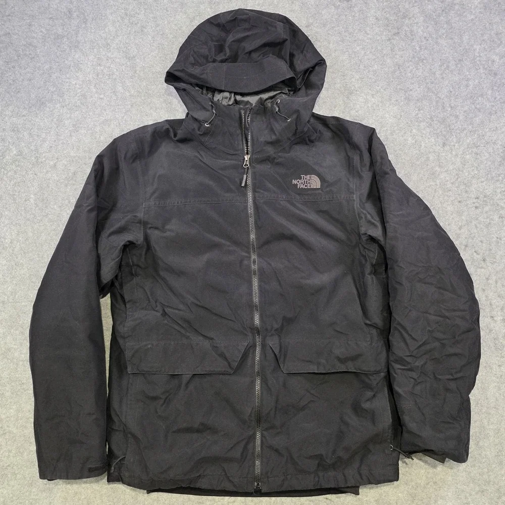The North Face DryVent 3-in-1 Jacket Mens Large Black Hooded Waterproof NF0A2TC6